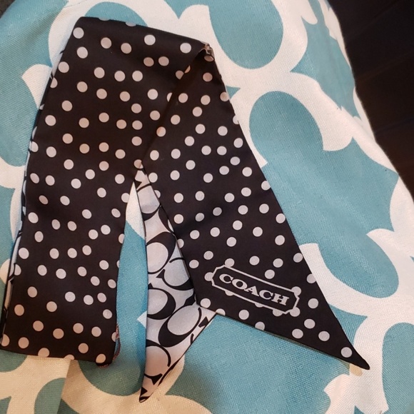 Coach Accessories - Coach Ponytail Outline Signature Scarf Coach Accessories - Coach Ponytail Outline Signature Scarf